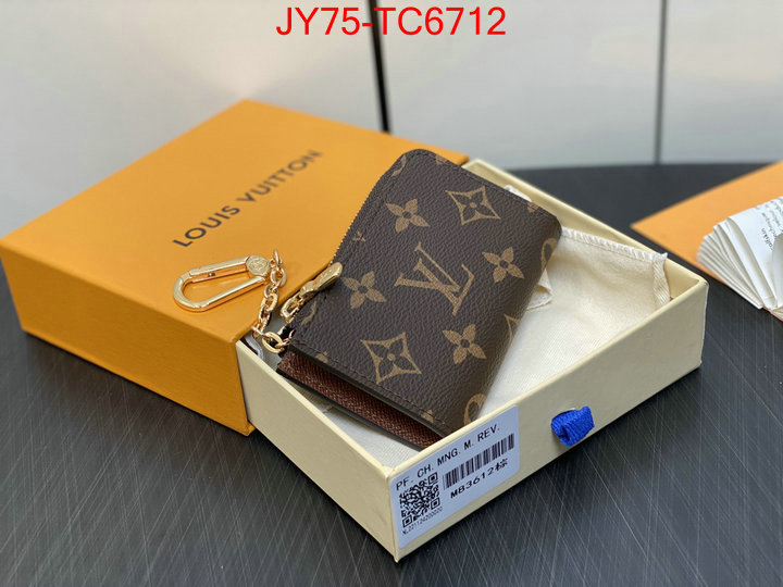 LV Bags(TOP)-Wallet replica aaaaa+ designer ID: TC6712 $: 75USD,