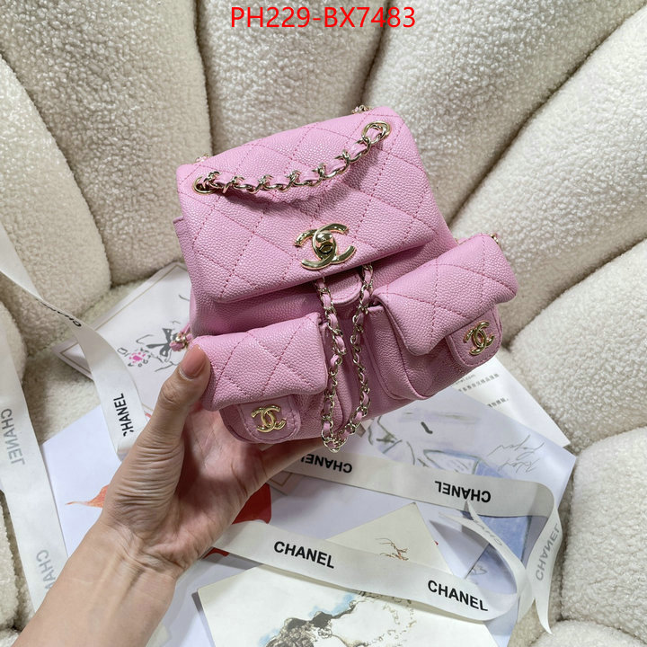 Chanel Bags(TOP)-Backpack- what's the best to buy replica ID: BX7483 $: 229USD,