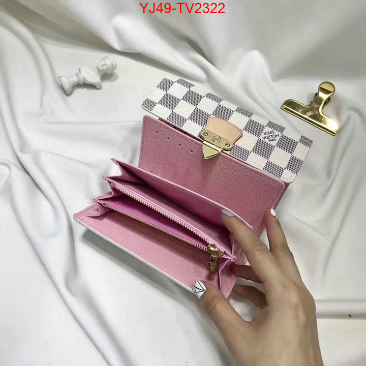 LV Bags(4A)-Wallet is it ok to buy ID: TV2322 $: 49USD