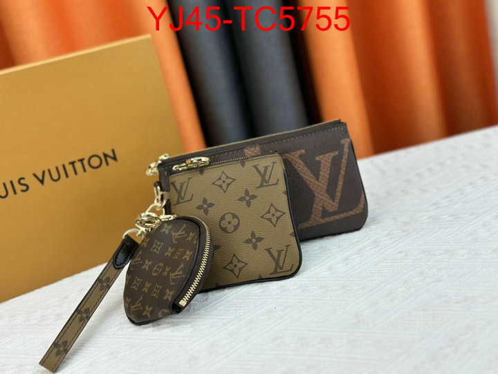 LV Bags(4A)-Wallet shop the best high quality ID: TC5755 $: 45USD,