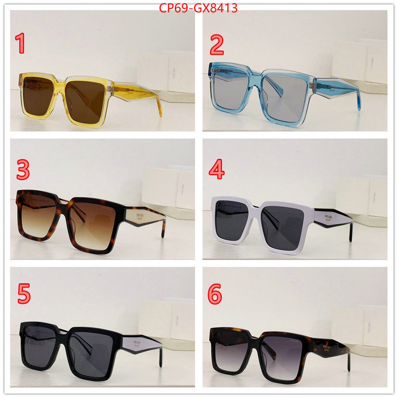 Glasses-Prada top quality website ID: GX8413 $: 69USD