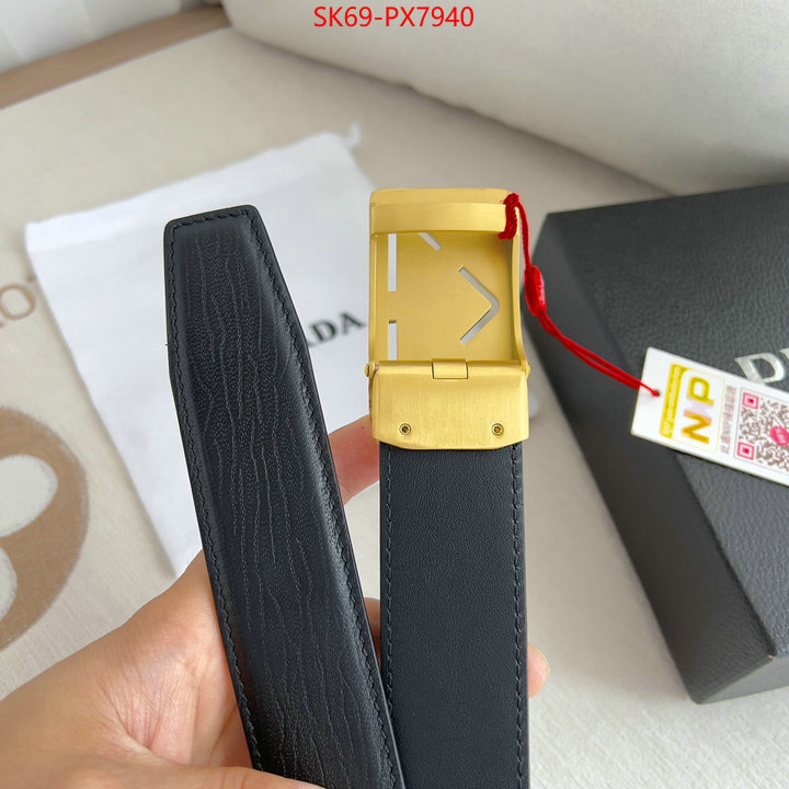 Belts-Prada fashion replica ID: PX7940 $: 69USD