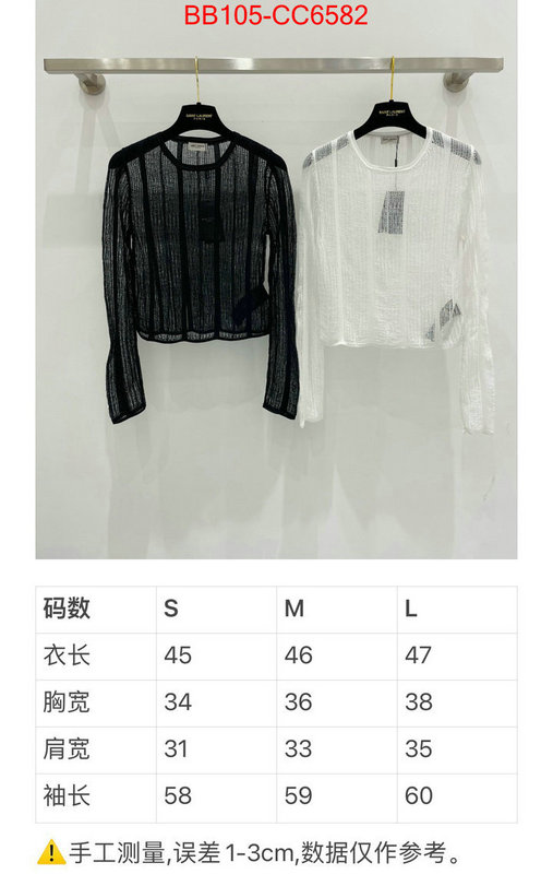 Clothing-YSL at cheap price ID: CC6582 $: 105USD