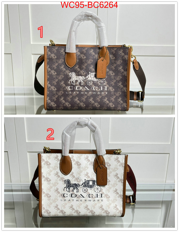 Coach Bags(4A)-Handbag- at cheap price ID: BC6264 $: 95USD,