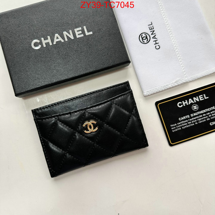 Chanel Bags(4A)-Wallet- top quality replica ID: TC7045 $: 39USD,