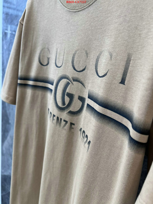 Clothing-Gucci where to buy fakes ID: CX7337 $: 69USD