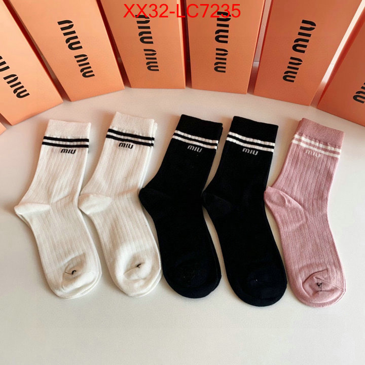 Sock-Miu Miu where can i buy the best quality ID: LC7235 $: 32USD
