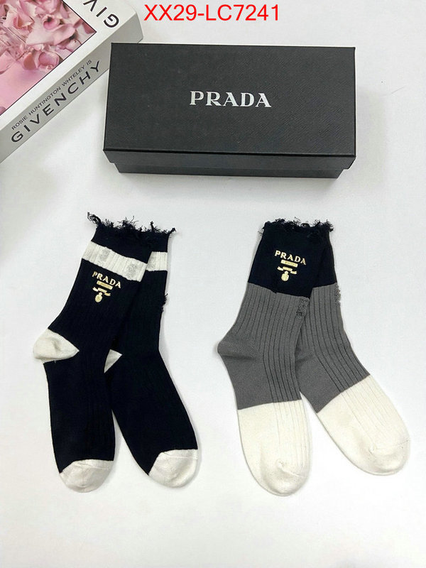 Sock-Prada fake designer ID: LC7241 $: 29USD