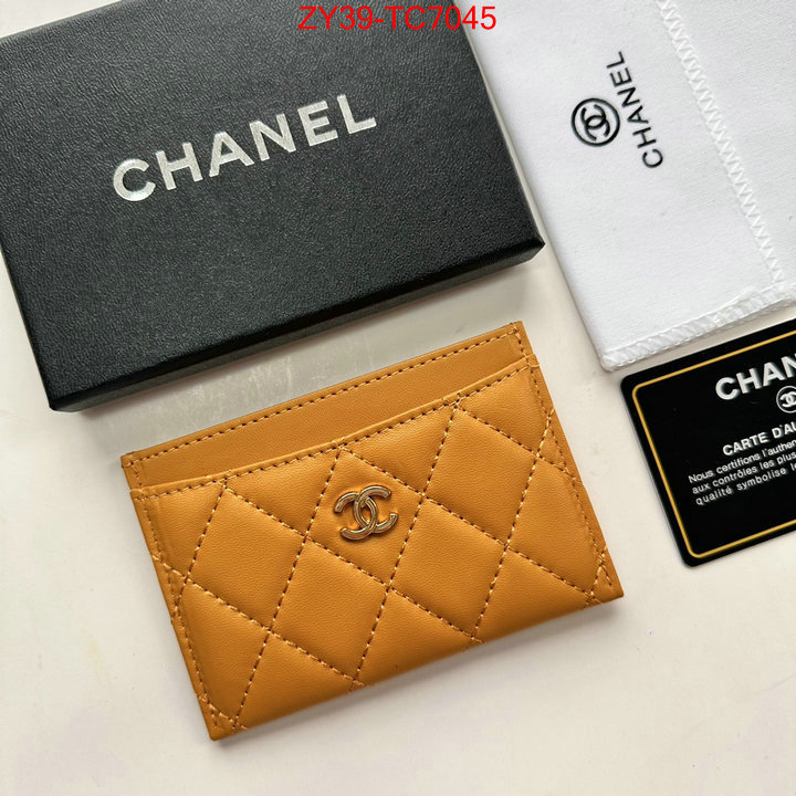 Chanel Bags(4A)-Wallet- top quality replica ID: TC7045 $: 39USD,