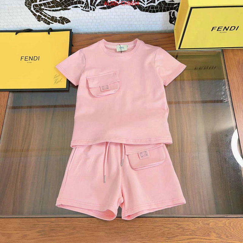 Kids clothing-Fendi what is a 1:1 replica ID: CX6654 $: 85USD
