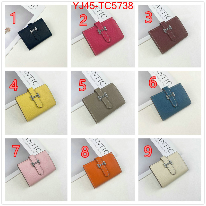 Hermes Bags(4A)-Wallet- only sell high-quality ID: TC5738 $: 45USD,