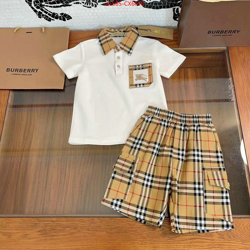 Kids clothing-Burberry luxury cheap ID: CX6616 $: 85USD