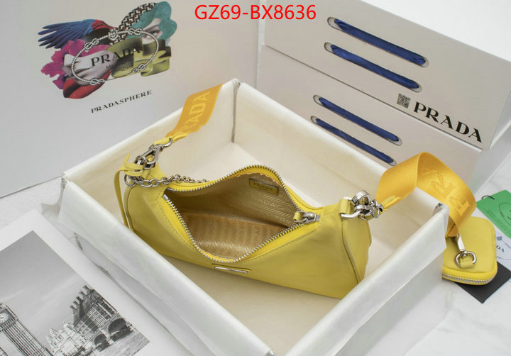 Prada Bags(4A)-Re-Edition 2005 china sale ID: BX8636 $: 69USD,