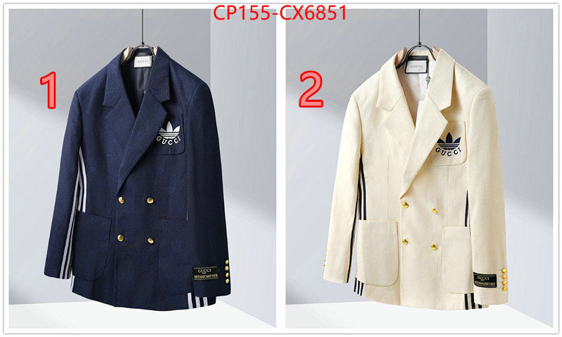 Clothing-Gucci best luxury replica ID: CX6851 $: 155USD