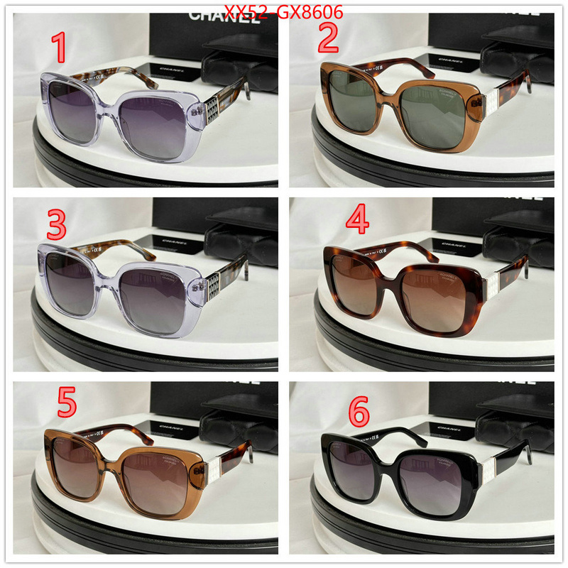 Glasses-Chanel shop the best high quality ID: GX8606 $: 52USD