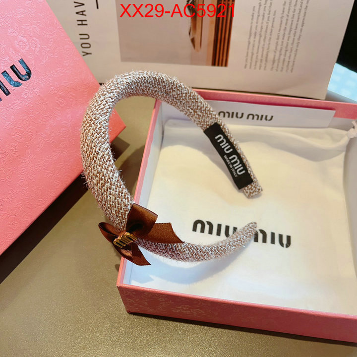 Hair band-MIU MIU replica 1:1 ID: AC5921 $: 29USD