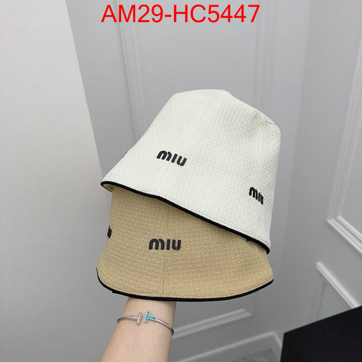 Cap(Hat)-Miu Miu top quality fake ID: HC5447 $: 29USD