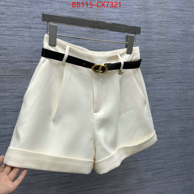 Clothing-Dior hot sale ID: CX7321 $: 115USD