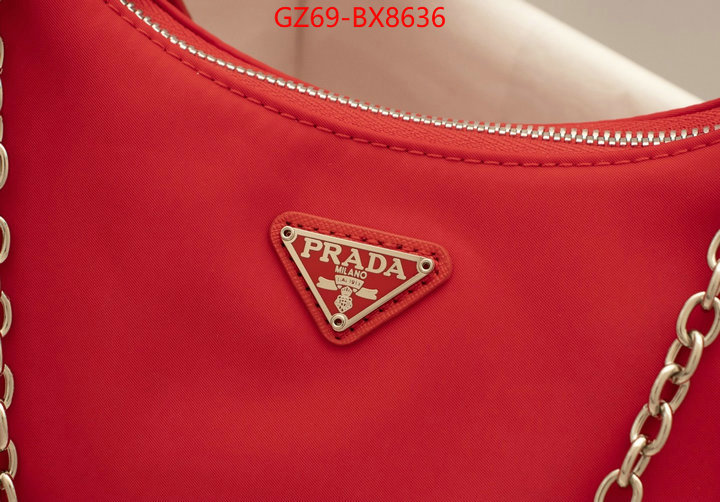 Prada Bags(4A)-Re-Edition 2005 china sale ID: BX8636 $: 69USD,