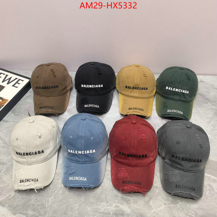 Cap(Hat)-Balenciaga how to find designer replica ID: HX5332 $: 29USD