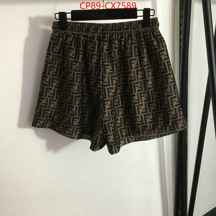 Clothing-Fendi designer replica ID: CX7589 $: 89USD