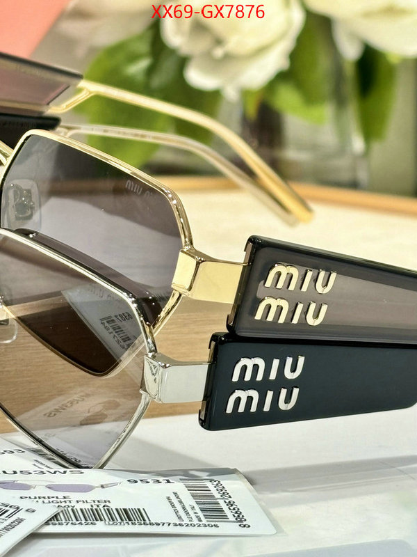 Glasses-Miu Miu best capucines replica ID: GX7876 $: 65USD