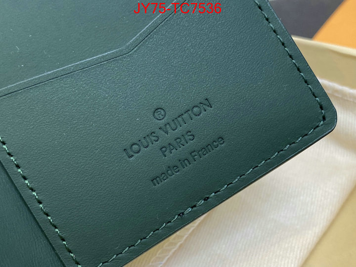 LV Bags(TOP)-Wallet wholesale ID: TC7536 $: 75USD,