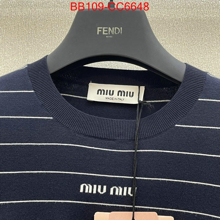 Clothing-MIU MIU high quality customize ID: CC6648 $: 109USD