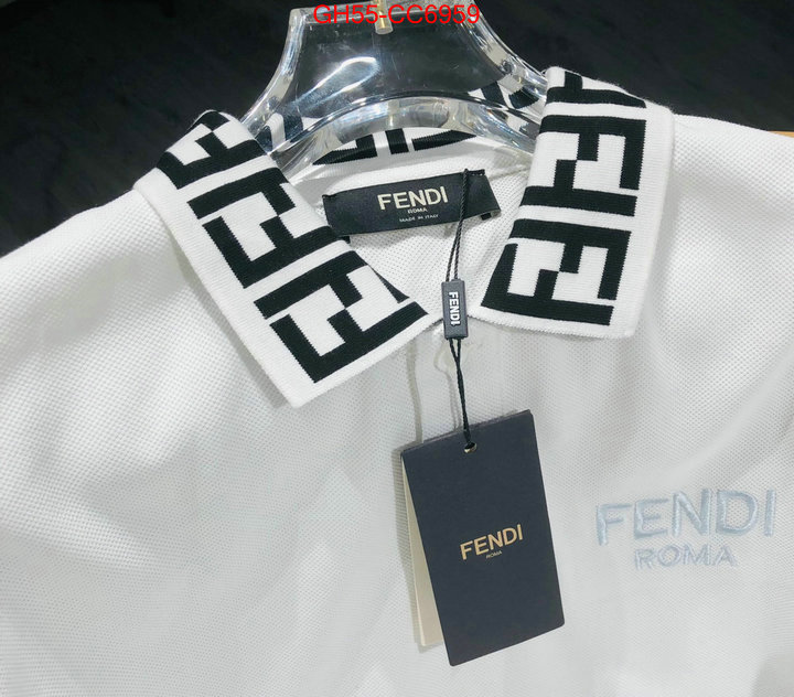 Clothing-Fendi best quality replica ID: CC6959 $: 55USD