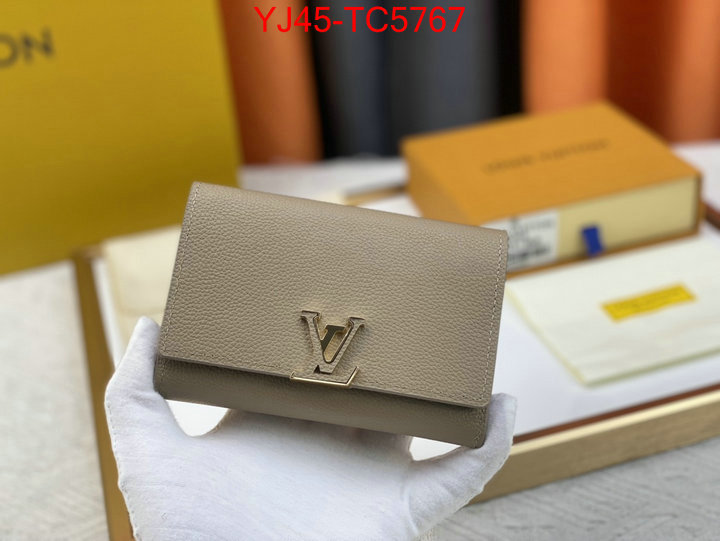 LV Bags(4A)-Wallet shop cheap high quality 1:1 replica ID: TC5767 $: 45USD,