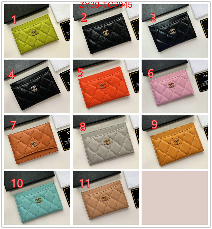 Chanel Bags(4A)-Wallet- top quality replica ID: TC7045 $: 39USD,