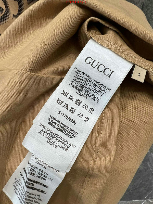 Clothing-Gucci where to buy fakes ID: CX7337 $: 69USD