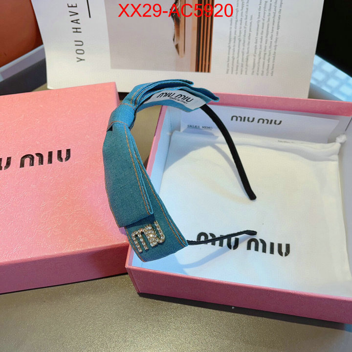 Hair band-MIU MIU where can i find ID: AC5920 $: 29USD