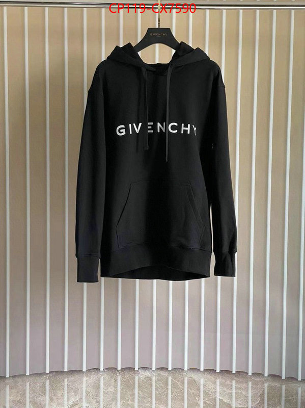 Clothing-Givenchy luxury cheap ID: CX7590 $: 119USD