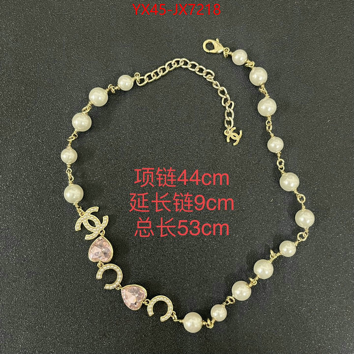 Jewelry-Chanel buy best quality replica ID: JX7218 $: 45USD