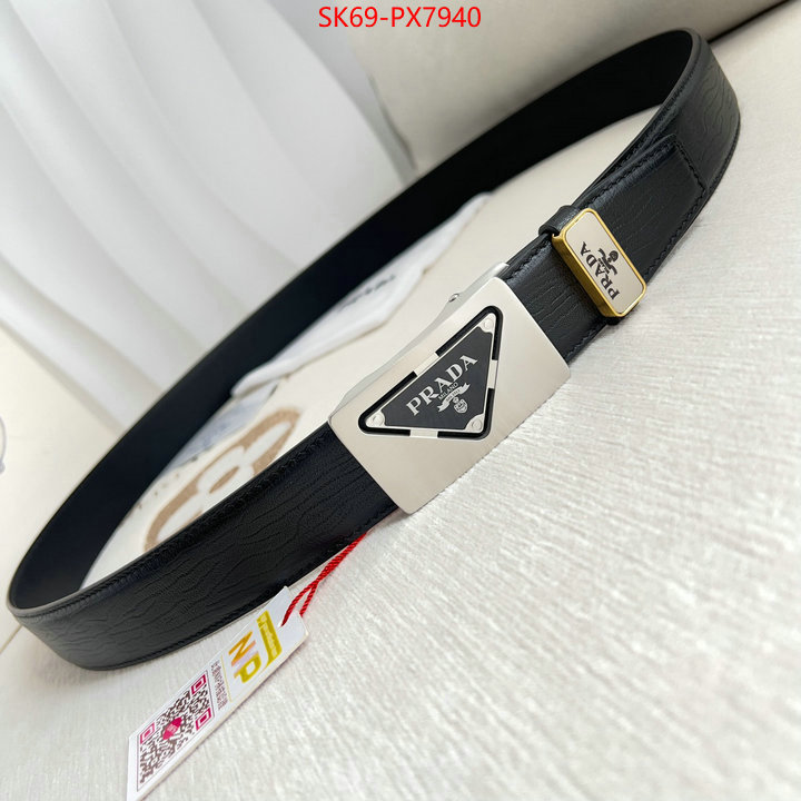 Belts-Prada fashion replica ID: PX7940 $: 69USD