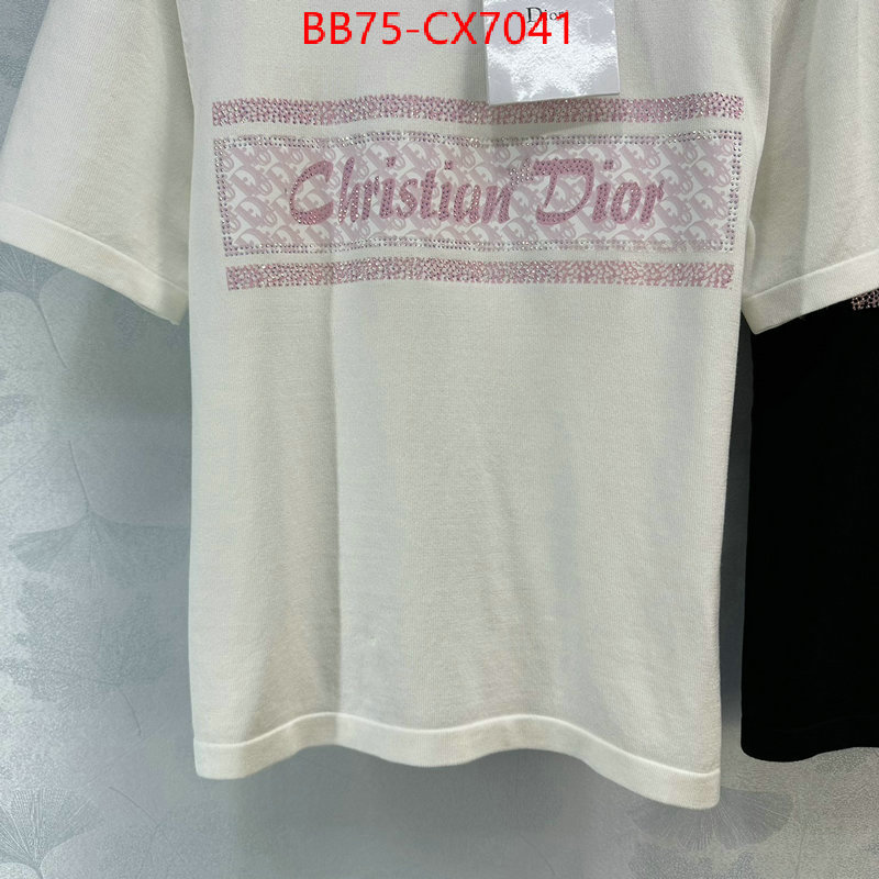 Clothing-Dior online sales ID: CX7041 $: 75USD