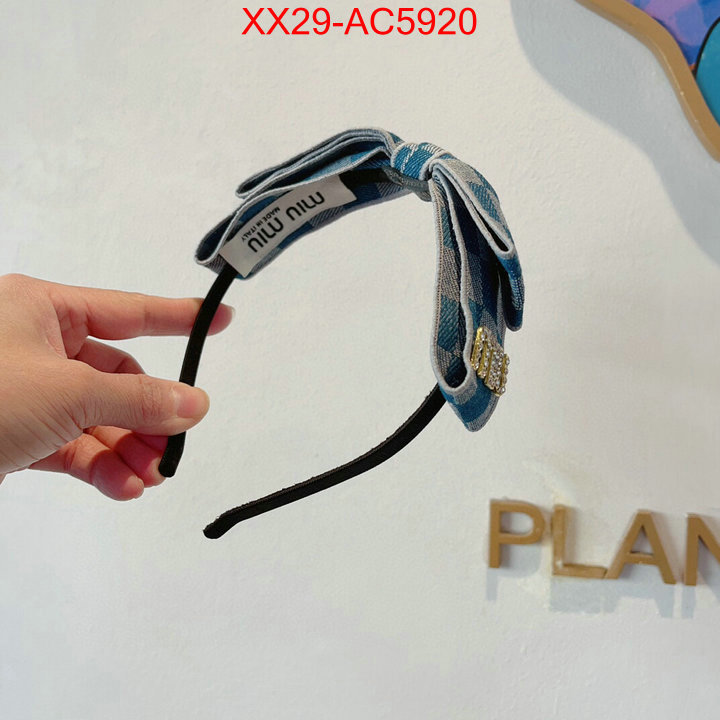 Hair band-MIU MIU where can i find ID: AC5920 $: 29USD