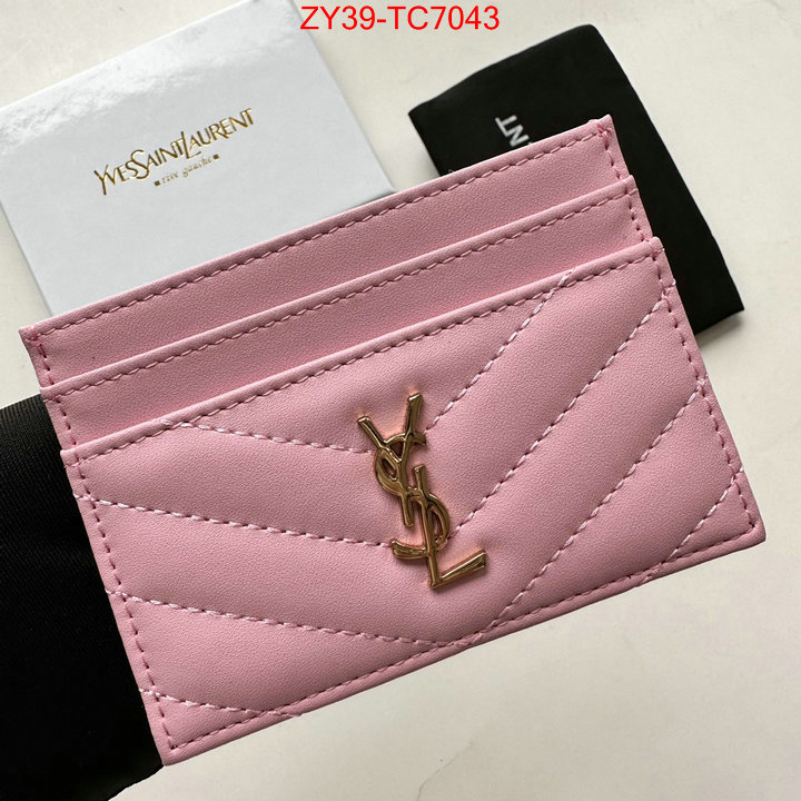 YSL Bags(4A)-Wallet- best replica 1:1 ID: TC7043 $: 39USD,