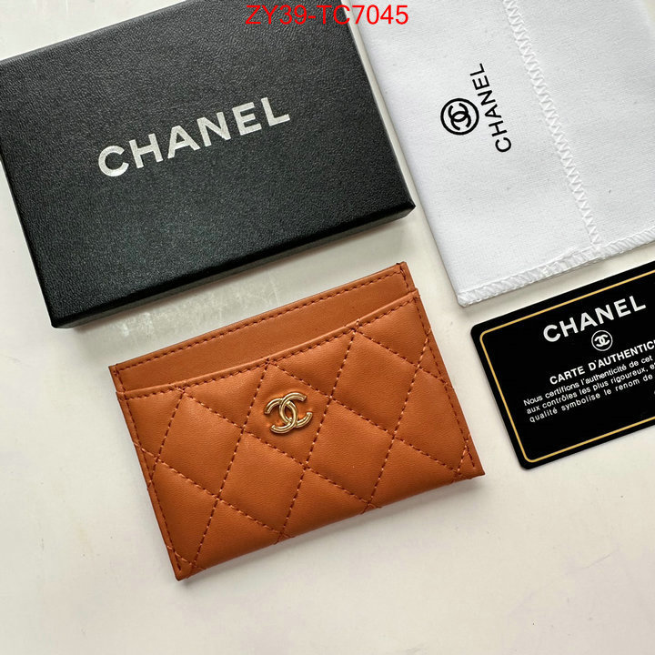 Chanel Bags(4A)-Wallet- top quality replica ID: TC7045 $: 39USD,