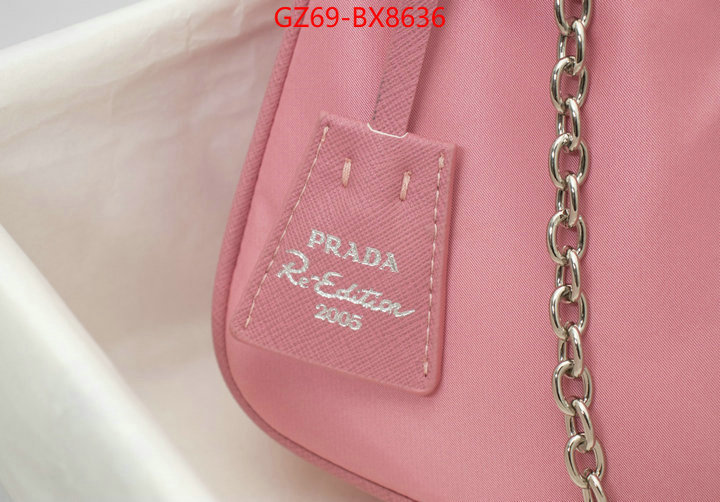 Prada Bags(4A)-Re-Edition 2005 china sale ID: BX8636 $: 69USD,