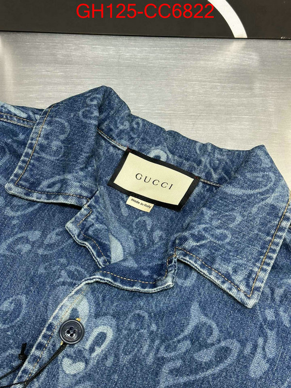 Clothing-Gucci 1:1 ID: CC6822 $: 125USD