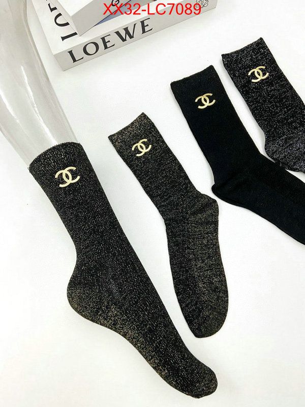 Sock-Chanel designer high replica ID: LC7089 $: 32USD