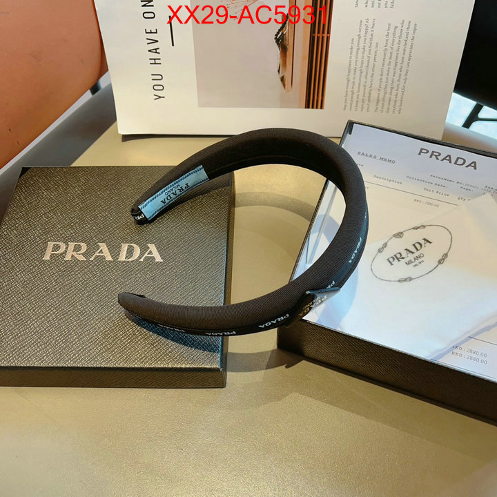 Hair band-Prada luxury fake ID: AC5931 $: 29USD