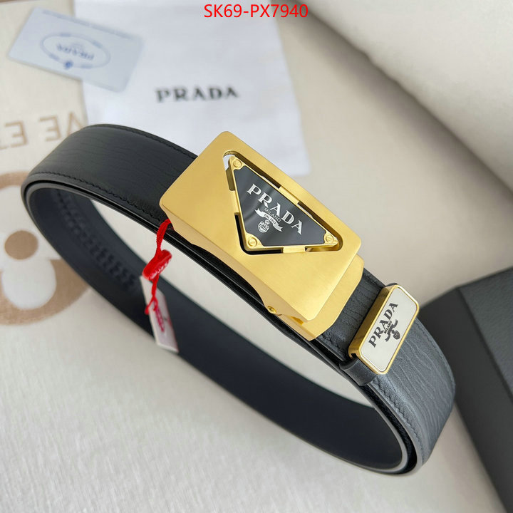 Belts-Prada fashion replica ID: PX7940 $: 69USD