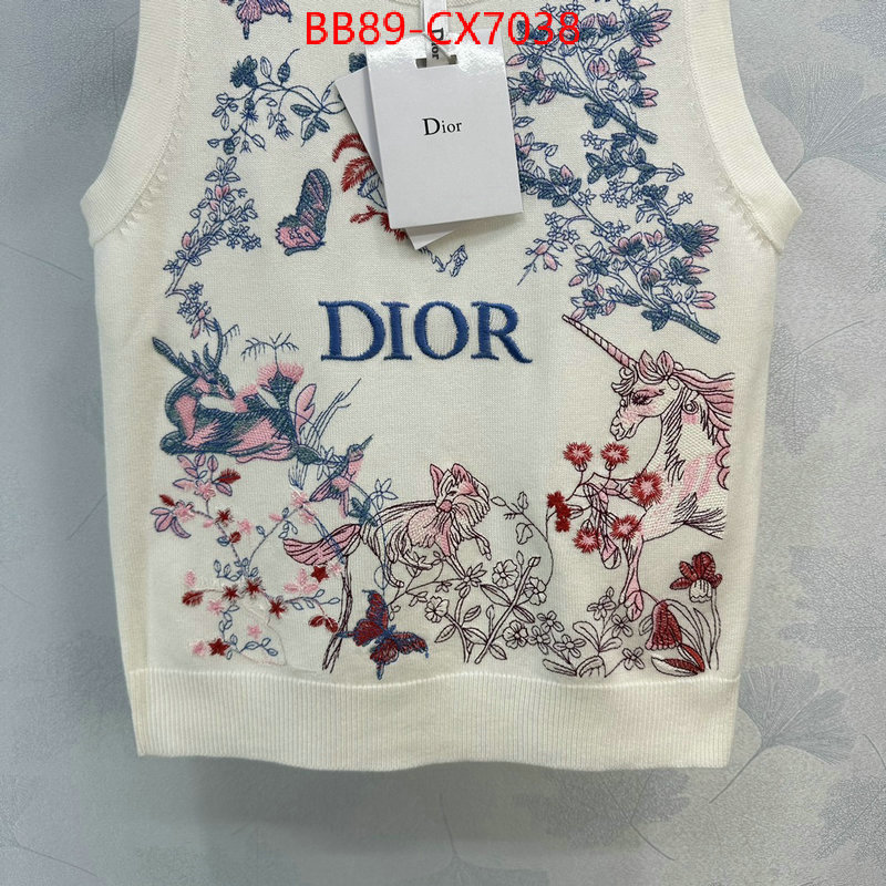 Clothing-Dior luxury 7 star replica ID: CX7038 $: 89USD