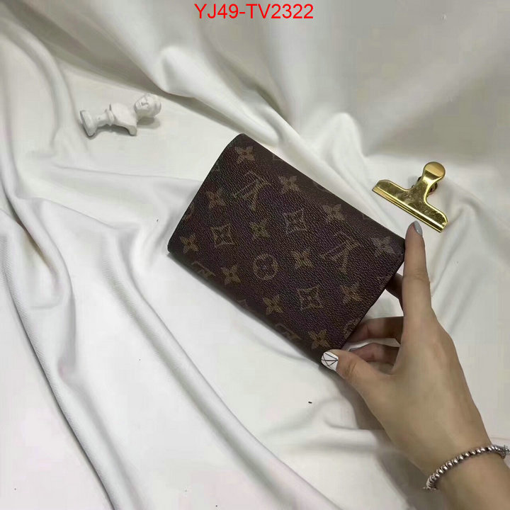 LV Bags(4A)-Wallet is it ok to buy ID: TV2322 $: 49USD