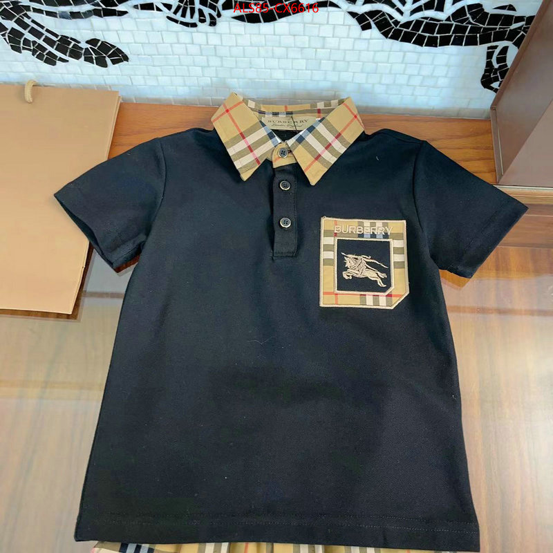 Kids clothing-Burberry luxury cheap ID: CX6616 $: 85USD