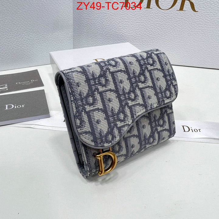 Dior Bags(4A)-Wallet- for sale online ID: TC7034 $: 49USD,