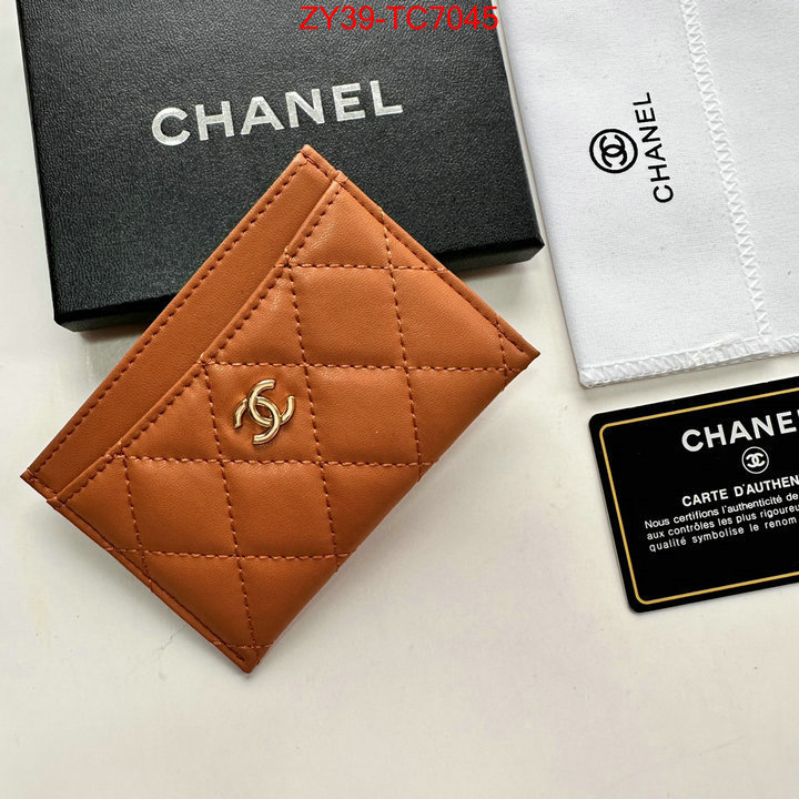 Chanel Bags(4A)-Wallet- top quality replica ID: TC7045 $: 39USD,